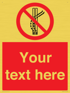 Custom prohibition Do not leave the tow track